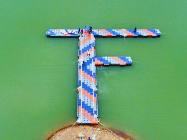 Cầu Phao HDPE Phục Vụ Du Lịch Tại Hồ Núi Cốc