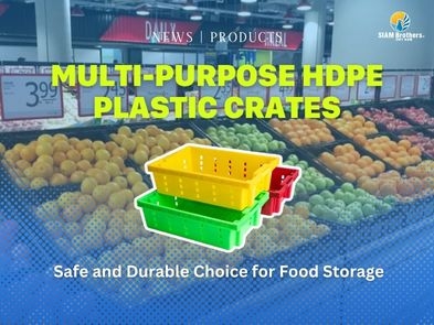 Multi-Purpose HDPE Plastic Crates – Safe and Durable Choice for Food Storage