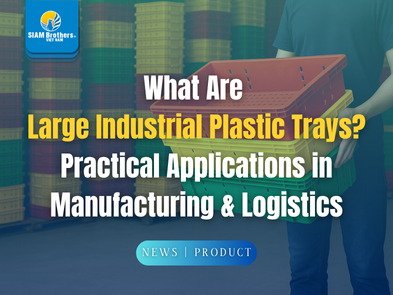 Khay nhựa công nghiệp loại lớn là gì? Ứng dụng thực tế trong sản xuất & logistics